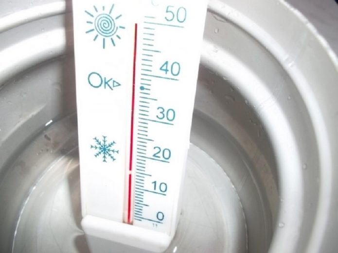 Термометр в воде