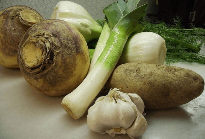 Ингредиенты для овощного супа