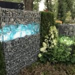 Подсветка в габионах с эрклёзом