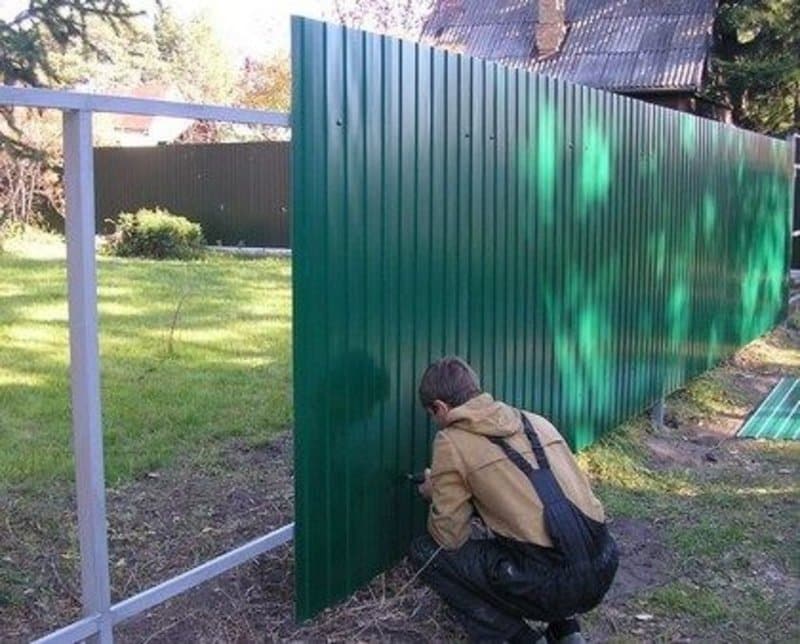 Забор для огорода своими руками